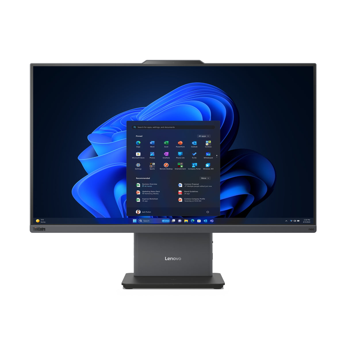 Lenovo Neo 50A-24 G6 23.8" Non-Touch Fhd Ag 250N U5 226V 16Gb DDR5 512Gb SSD M.2 2280 Nvme G4 Windows 11 Pro 64