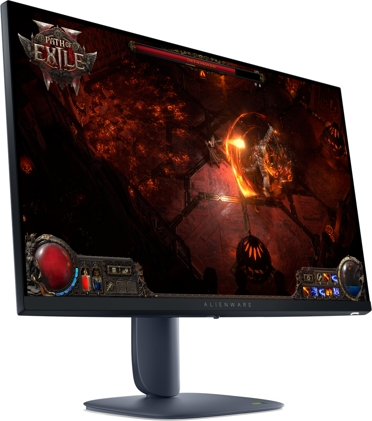 Dell 27'' Monitor Aw2725Dm:QHD (2560 X 1440)Up To 180 Hz,2 HDMI Ports (Hdcp 1.4 & 2.3) (Supports Up To QHD 2560 X
