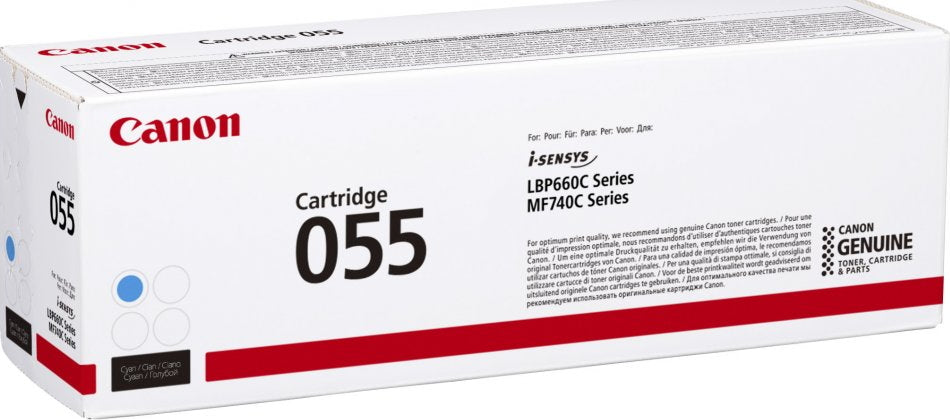 CANON-TONER- CRG 055 C LBP663CDW / LBP664CX / MF742CDW / MF744CDW / MF746CX - YIELD 2 100