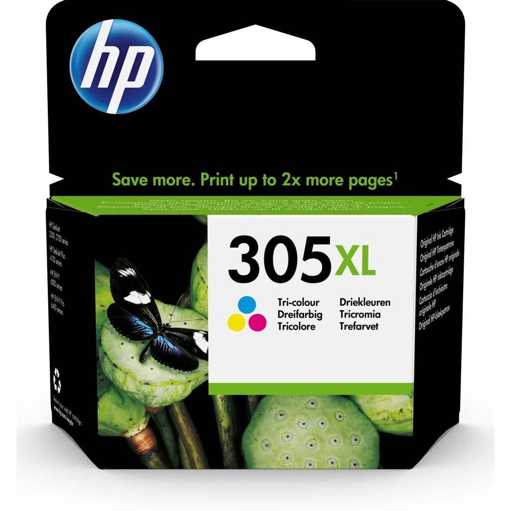 HP 305XL Tri-colour Ink Cartridge - 3YM63AE