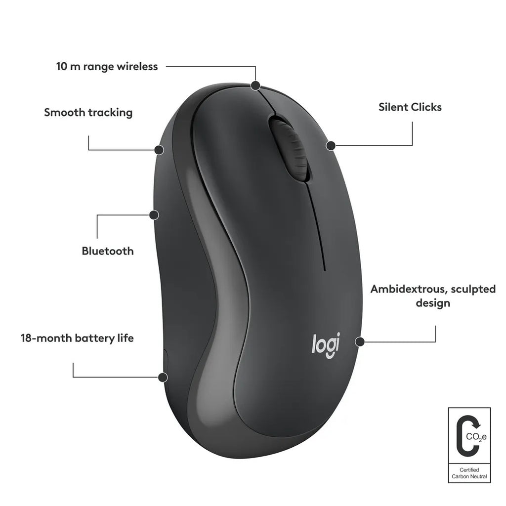 Logitech M240 Silent Bluetooth Mouse – Graphite