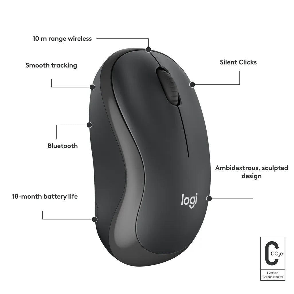 Logitech M240 Silent Bluetooth Mouse – Graphite