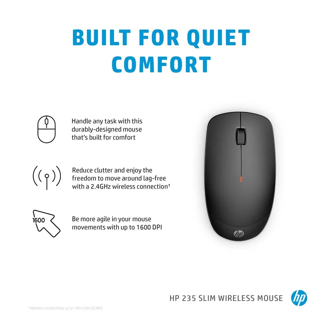 HP 235 SLIM WIRELESS MOUSE - 4E407UT