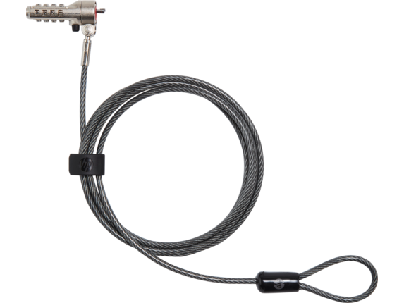 HP Essential Nano Combination Cable Lock 49 X 18 X 9Mm One-Year Limited Warranty