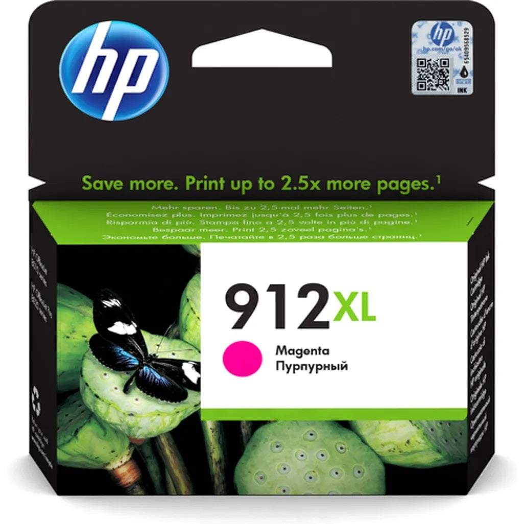 HP 912XL High Yield Original Magenta Ink Cartridge - 3YL82AE