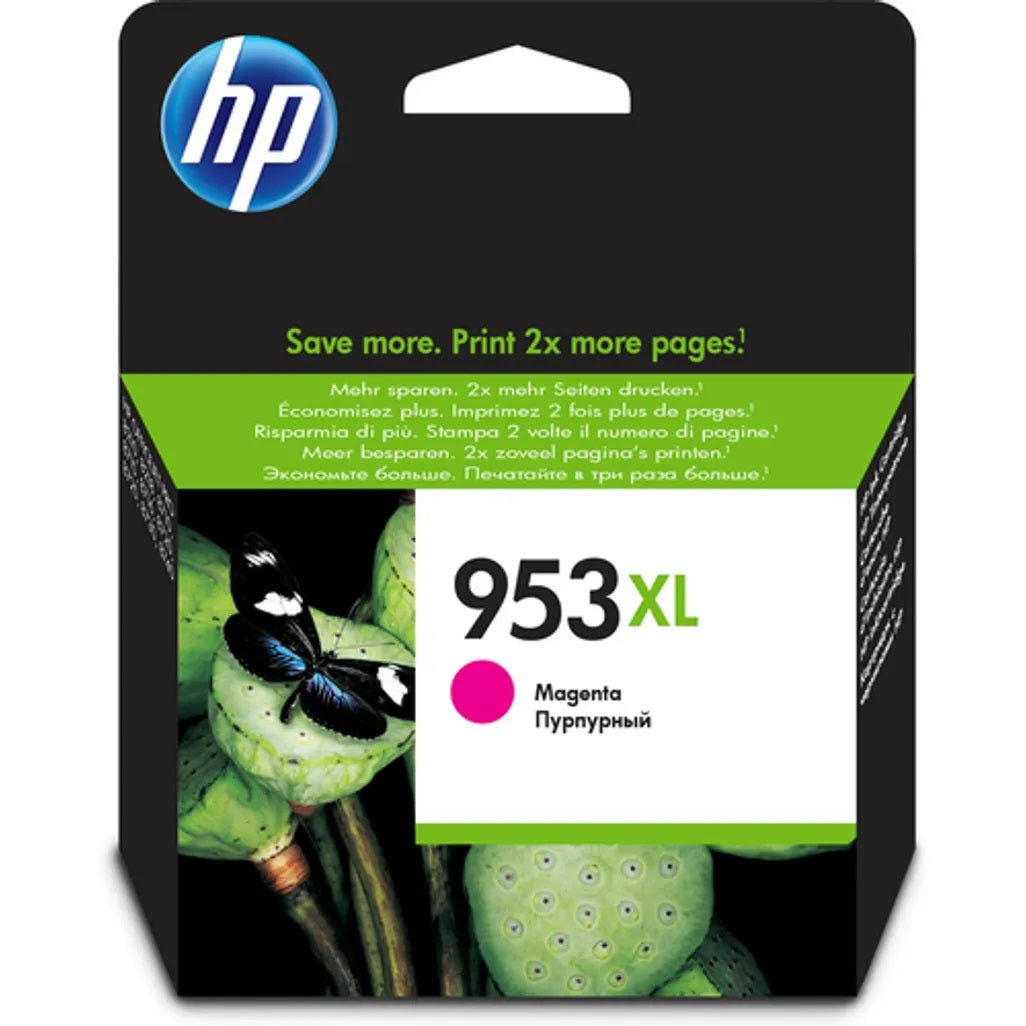 HP 953XL High Yield Original Magenta Ink Cartridge - F6U17AE
