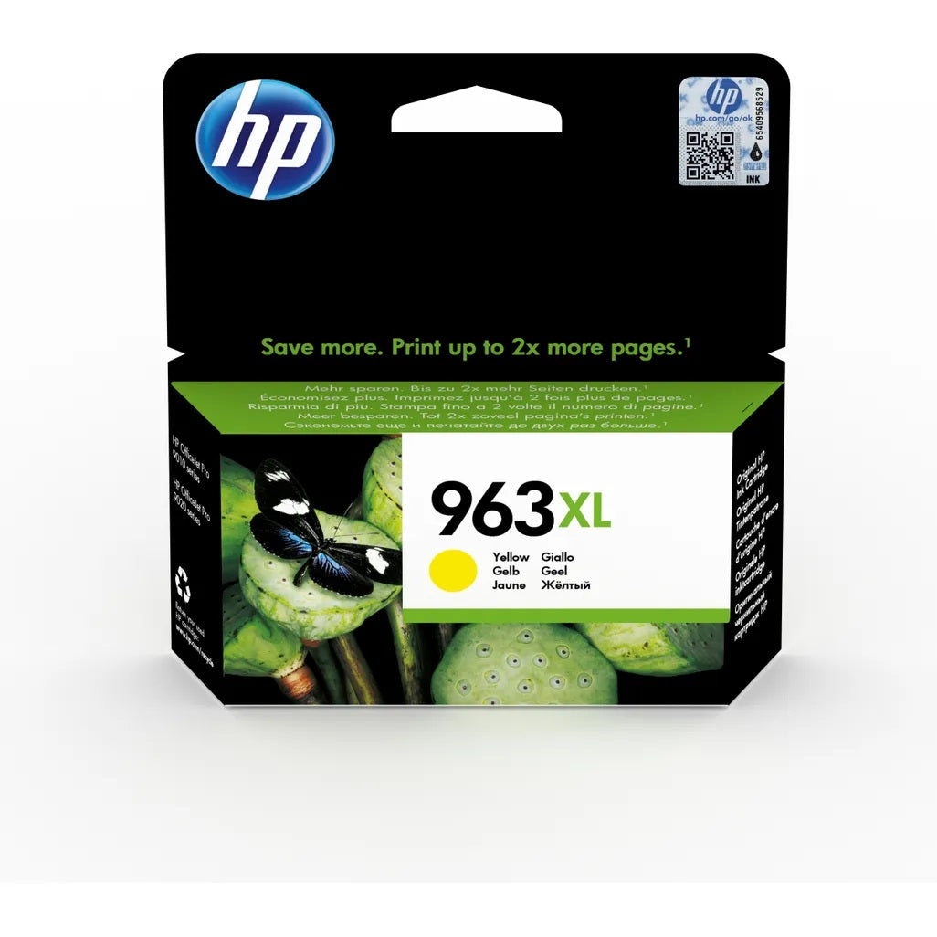 HP 963xl High Yield Original Yellow Ink Cartridge - 3JA29AE
