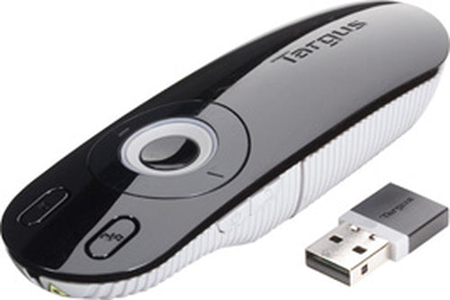Targus Wireless Presenter With Laser Pointer, Lear & Intuitive Layout, 2.4 Ghz Wireless Technology Operates Up To 15 Metres Away, USB Port Required; True Plug-And-Play Device, No