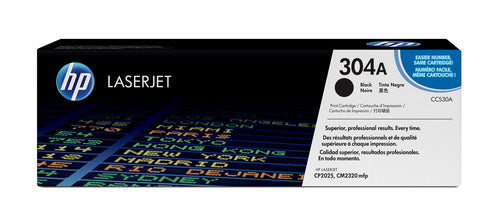 HP 304A COLOR LASERJET CP2025 BLACK PRINT TONER CARTRIDGE PRINTS APPROXIMATETLY 3 500 PGS USING THE ISO/IEC 19798 YIELD STANDARS