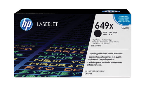 HP 649X HI-CAP BLACK TONER CARTRIDGE