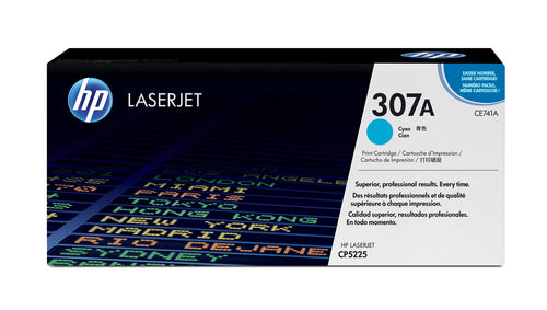 HP 307A COLOR LASERJET CP5225 CYAN PRINT CARTRIDGE PRINTS APPROXIMATELY 7 300 PGS USING THE ISO/IEC 19798 YIELD STANDARD