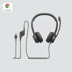 Logitech H390 USB-A Headset with Noise-Cancelling Microphone – Black