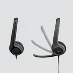 Logitech H390 USB-A Headset with Noise-Cancelling Microphone – Black