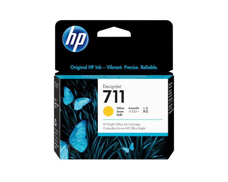 HP 711 29ml Original Yellow Ink Cartridge for Designjet - CZ132A