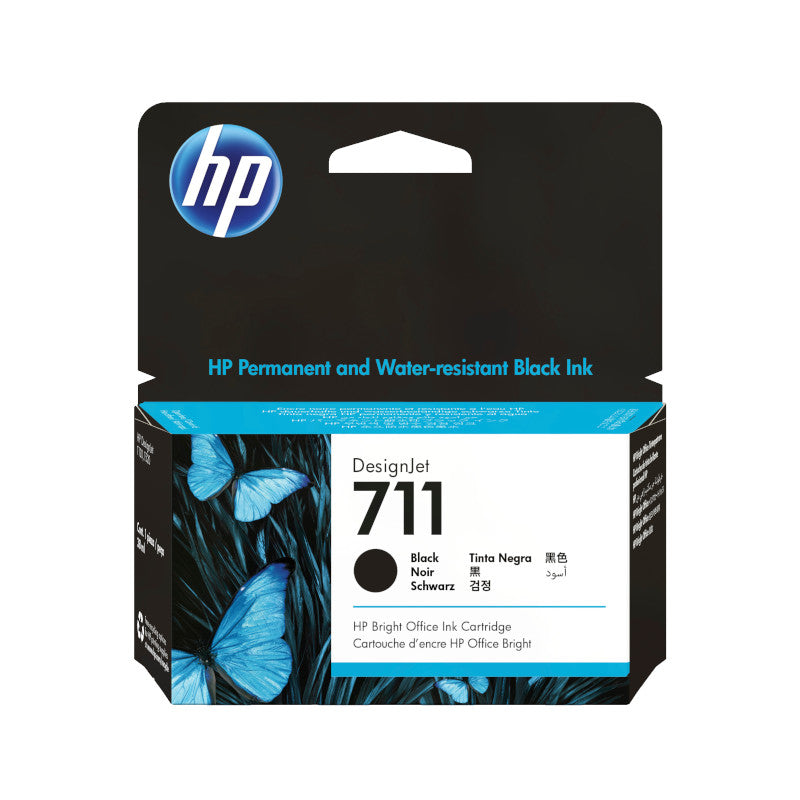 HP 711 38ml Original Black Ink Cartridge for Designjet - CZ129A