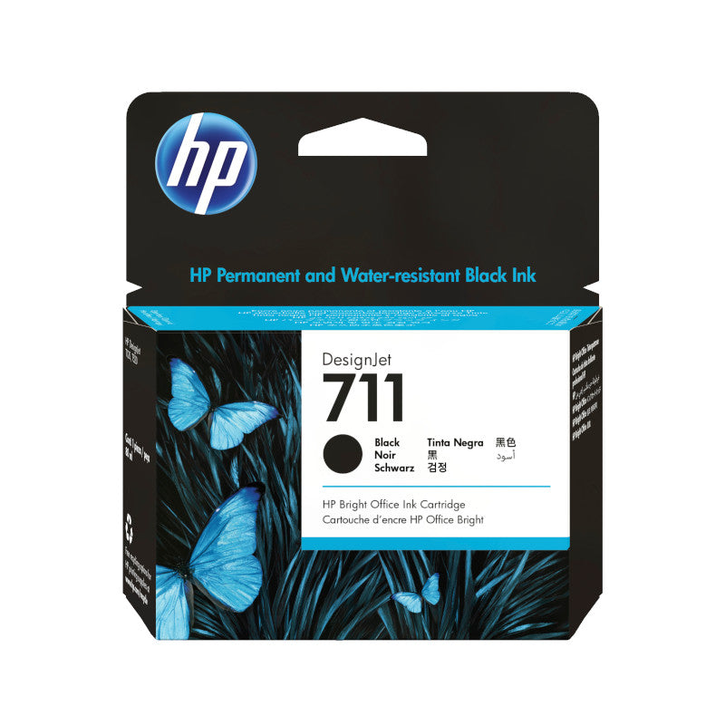 HP 711 80ml Original Black Ink Cartridge for Designjet - CZ133A