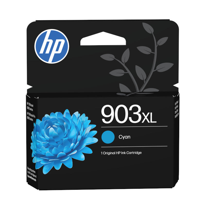 HP 903XL High Yield Original Cyan Ink Cartridge - T6M03AE