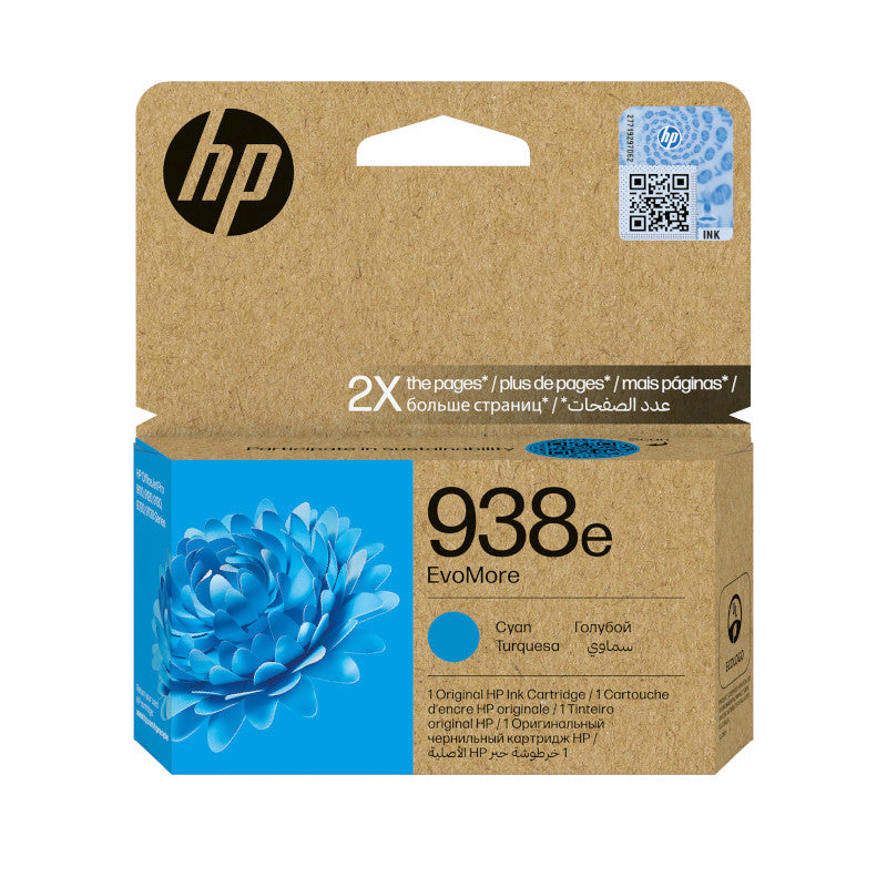 HP 938e Evomore Original Cyan Ink Cartridge - 4S6X9PE