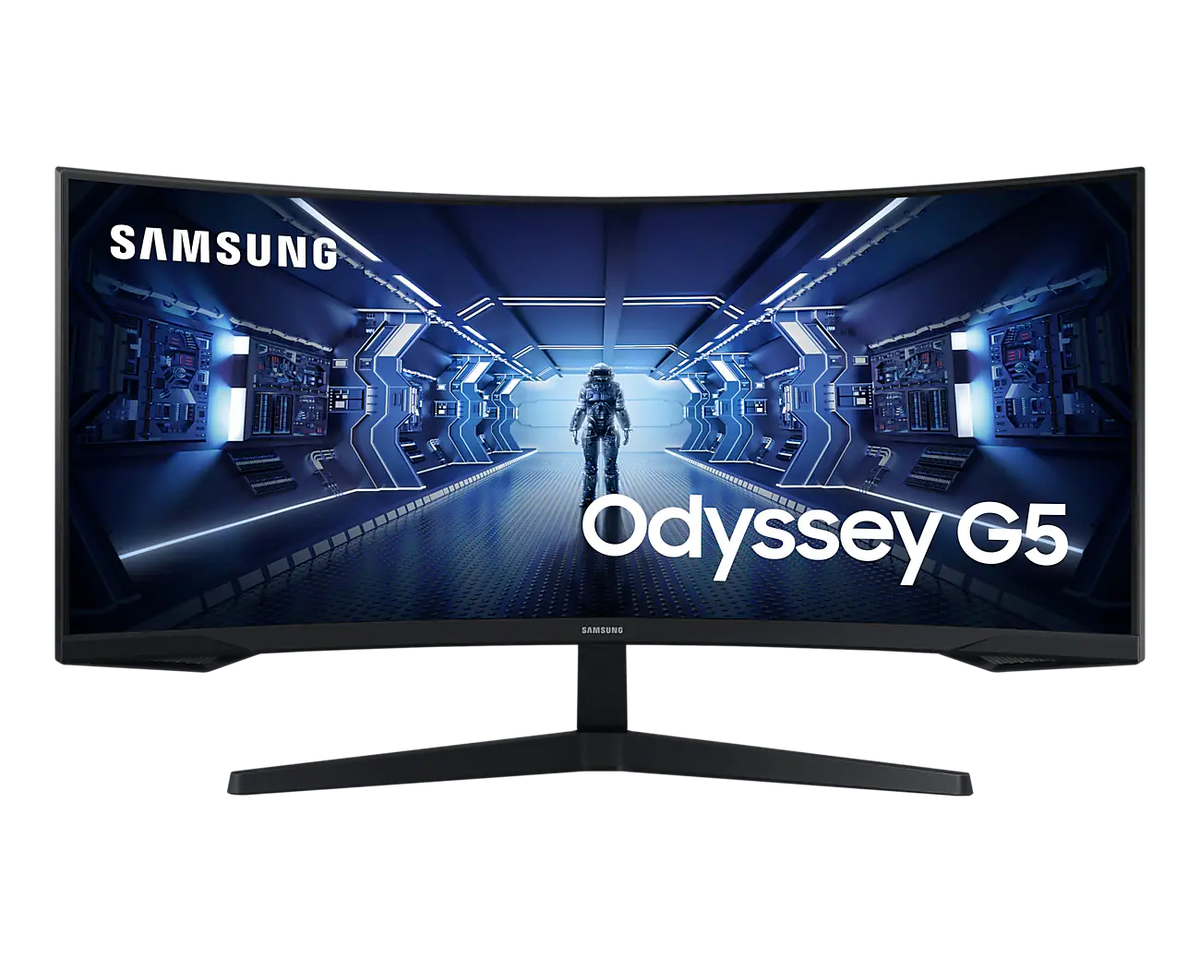 Samsung Odyssey G55T Gaming 1000R Borderless 34" Display Va Response: 1Ms Mprt Ar: 21:9 Resolution: 3440X1440
