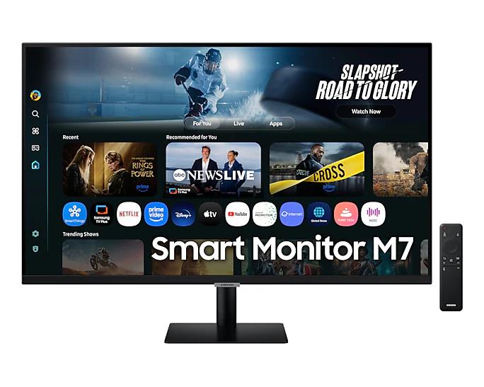 Samsung M70F Smart Flat Borderless 32" Display Va Response: 4Ms Gtg Ar: 16:09 Resolution: 3840X2160 (4K) Rr: 60Hz
