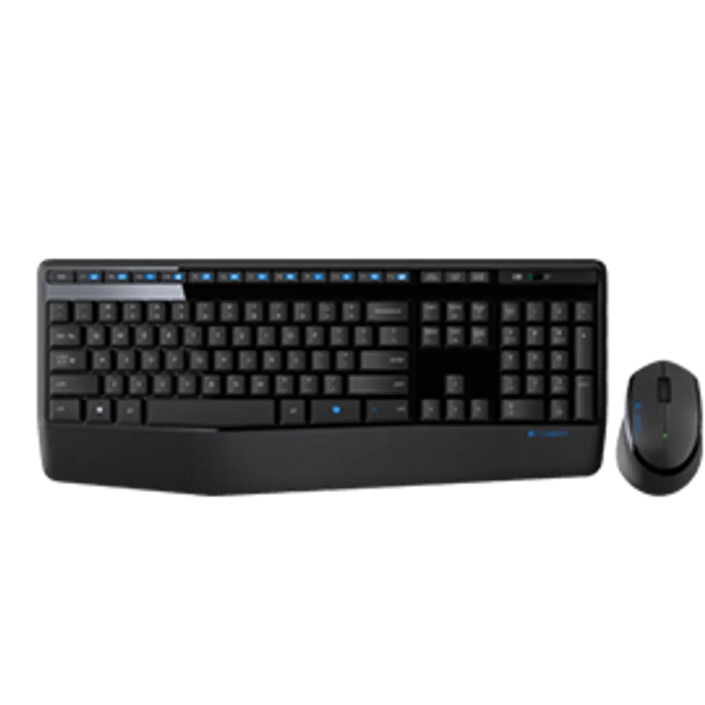 Logitech MK345 Wireless Keyboard and Mouse Combo | Full-Size Keyboard with Palm Rest