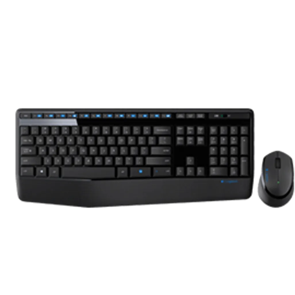 Logitech MK345 Wireless Keyboard and Mouse Combo | Full-Size Keyboard with Palm Rest