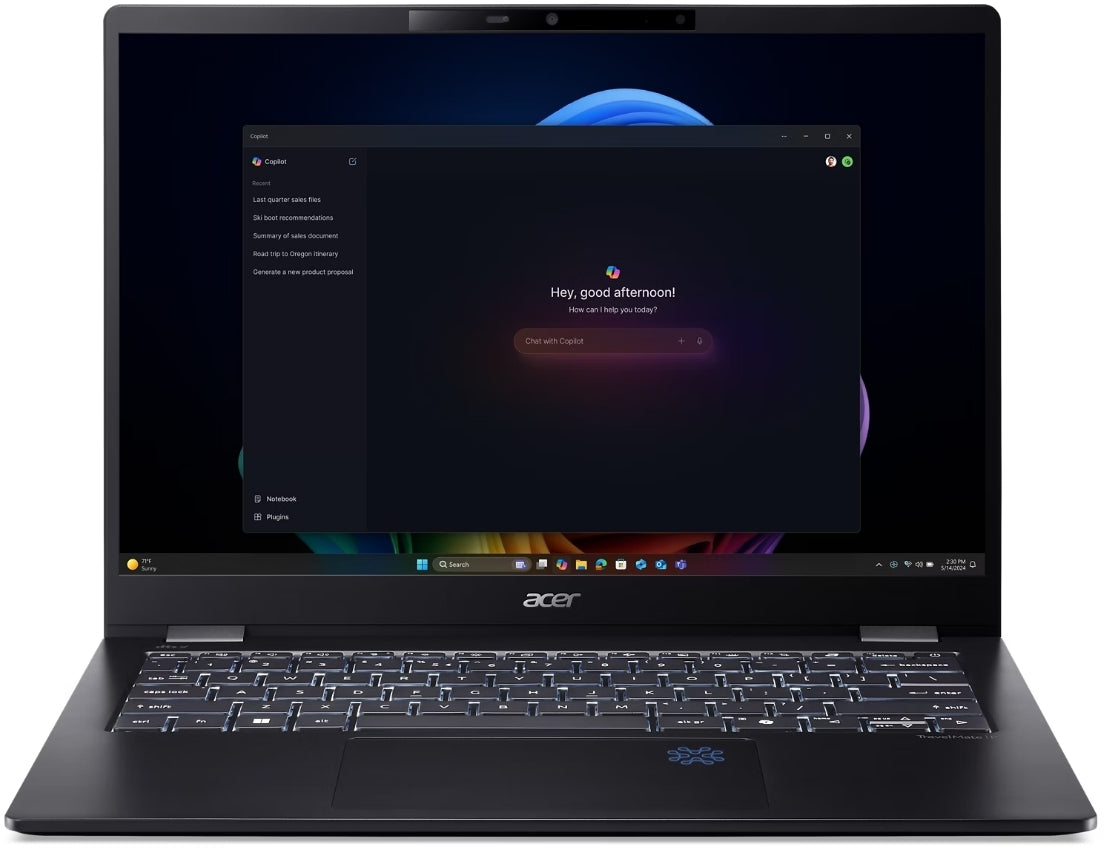 Acer Tmp614-54T-Tco-72H5 Intel Core Ultra 7 Processor 268V 14" Wuxga IPS Touch Uma No External Video Memory 32Gb