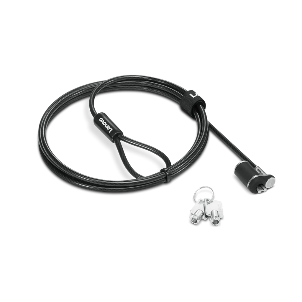 Lenovo NanoSaver Essential Security Cable Lock | Keyed | 1.5m Steel Cable | 3-Year Warranty