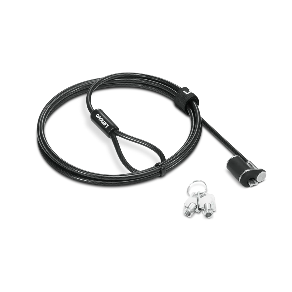 Lenovo NanoSaver Essential Security Cable Lock | Keyed | 1.5m Steel Cable | 3-Year Warranty