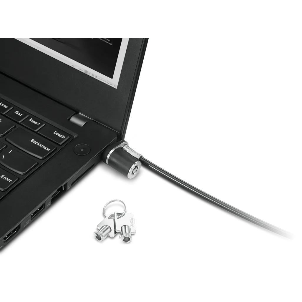 Lenovo NanoSaver Essential Security Cable Lock | Keyed | 1.5m Steel Cable | 3-Year Warranty