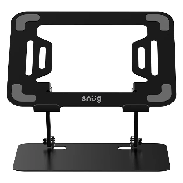 Snug Multiangle Steel Laptop Stand For 11In-17In Multiangle Adjustable 1 Year