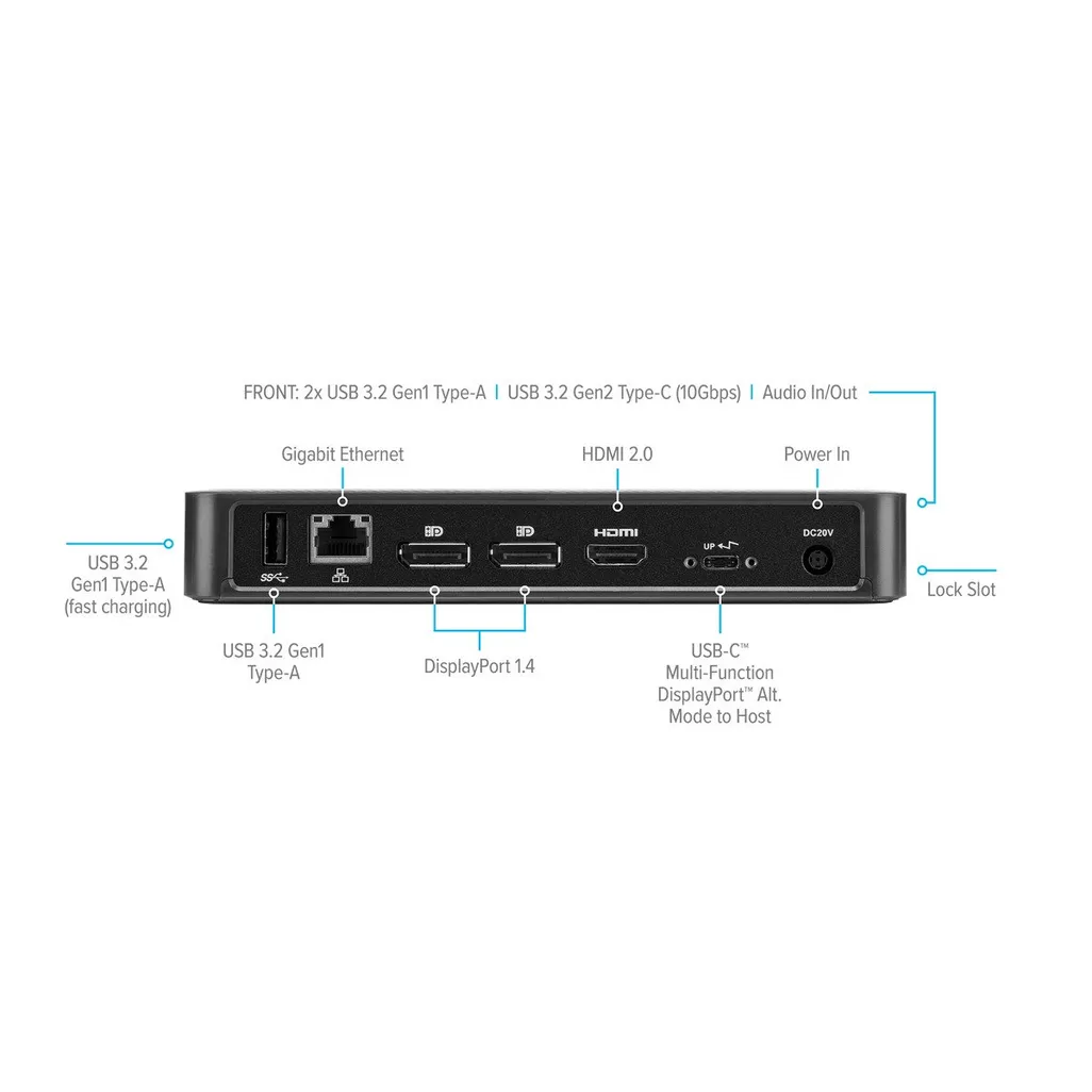 Targus USB-C Triple Video Docking Station with 85W Power